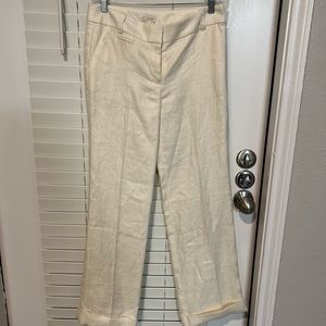 J. Crew cream slacks